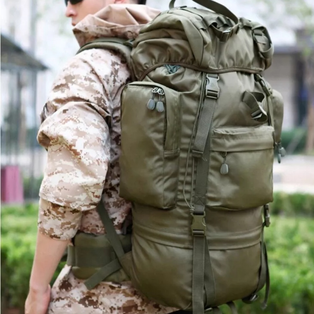 Vandrerygsæk Vandtæt 70 Liter – Robust Trekking