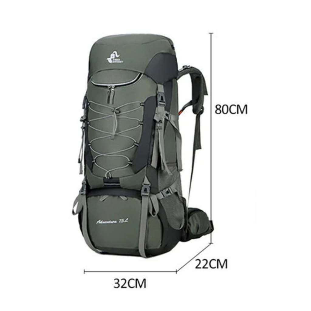 Vandrerygsæk 75 Liter – Robust Trekking Rygsæk