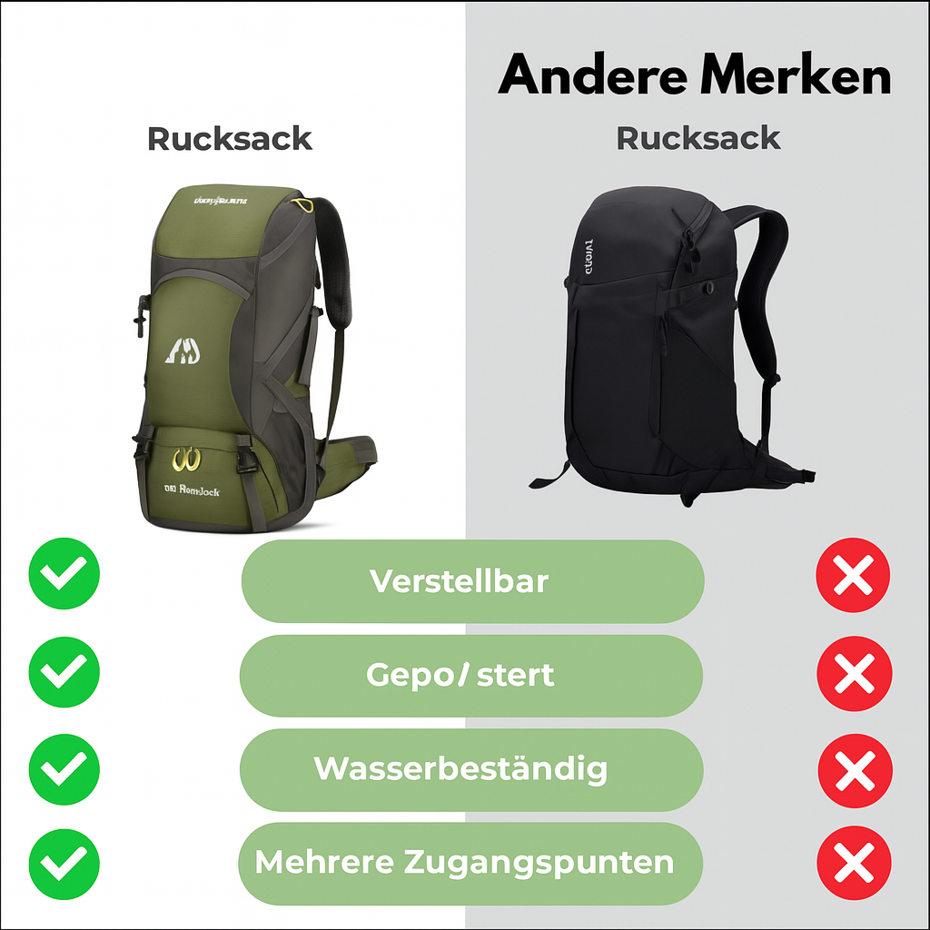 Vandrerygsæk 50 Liter – Let & Komfortabel