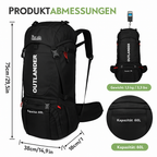 Rygsæk vandtæt 60 liter – Vandrerygsæk 60 liter-Rygsæk Butik