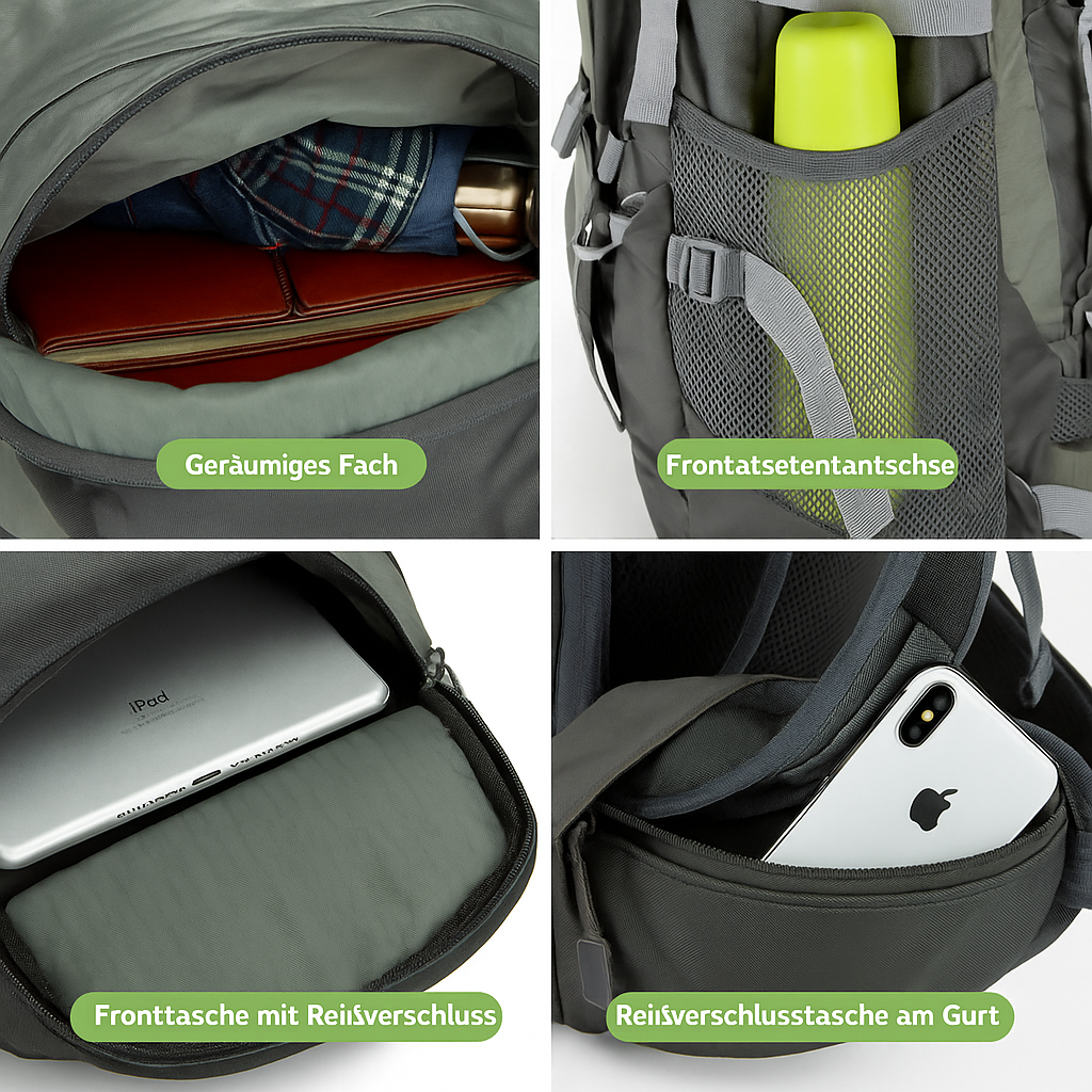 Vandrerygsæk 75 Liter – Robust Trekking Rygsæk