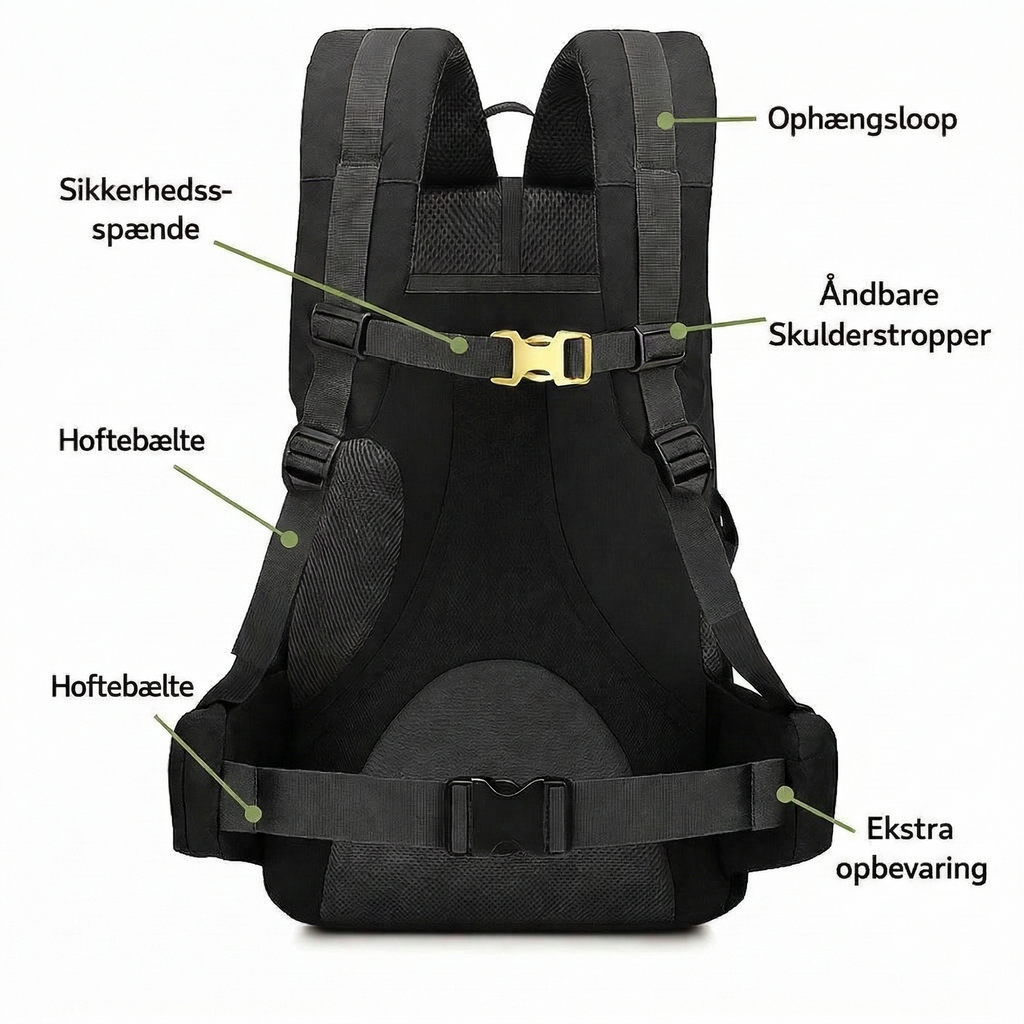 Vandrerygsæk 40 liter – Komfortabel & Robust