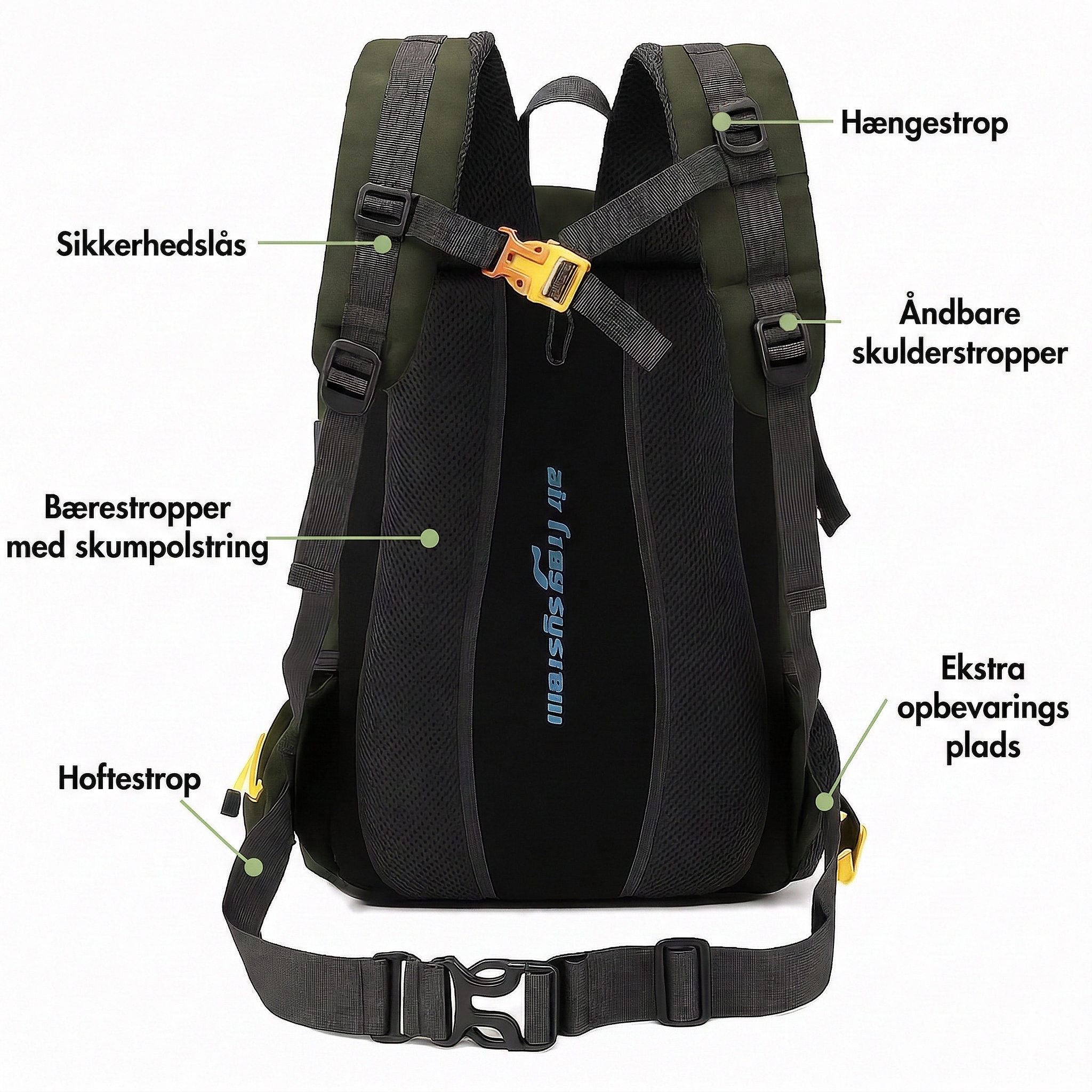 Vandrerygsæk 40 liter – Let og komfortabel rygsæk