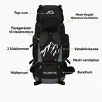 Vandrerygsæk 90 liter – Trekking Rucksack für Outdoor-Rygsæk Butik