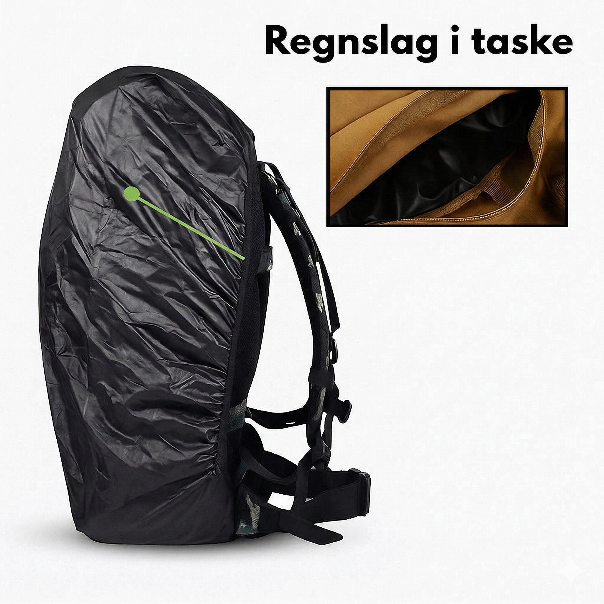 Vandrerygsæk Vandtæt 70 Liter – Robust Trekking