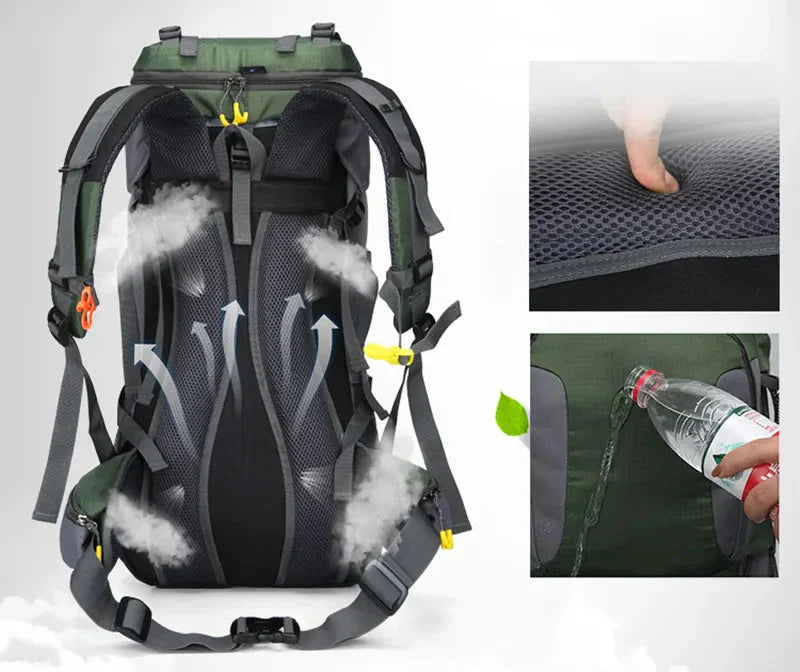 Vandrerygsæk Vandtæt 60 Liter – Robust Outdoor