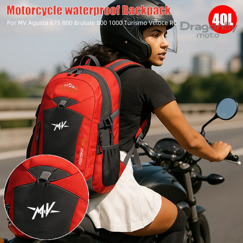 Vandtæt motorcykel bagtaske 30 liter – Rolltop Touring