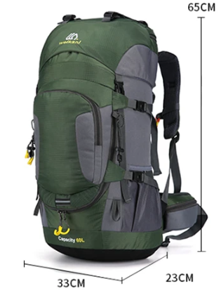 Vandrerygsæk Vandtæt 60 Liter – Robust Outdoor