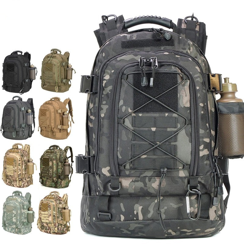 Rygsæk Herre 55L – Robust Outdoor Rygsæk med MOLLE