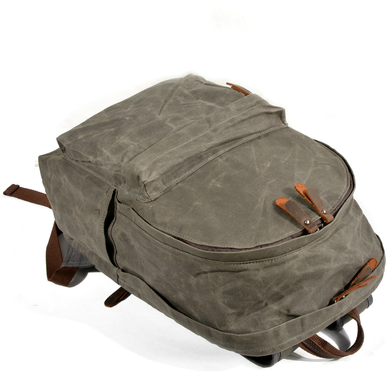 Rygsæk 14 liter – Vintage lædertaske med laptoprum
