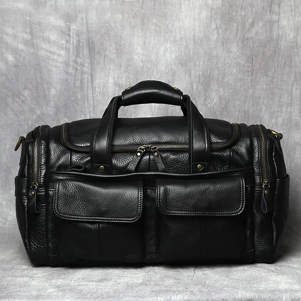 Weekendtaske Læder Herre 20 Liter – Vintage Rejsetaske