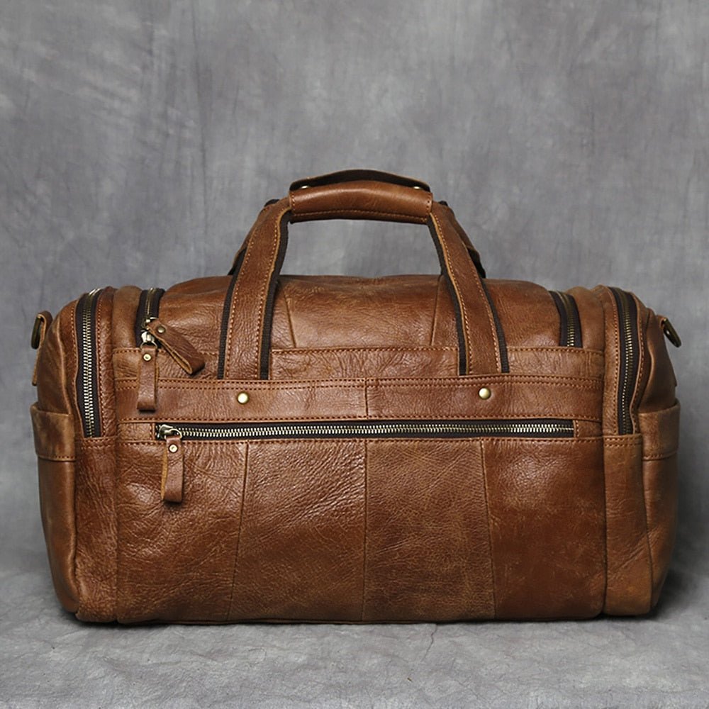 Weekendtaske Læder Herre 20 Liter – Vintage Rejsetaske