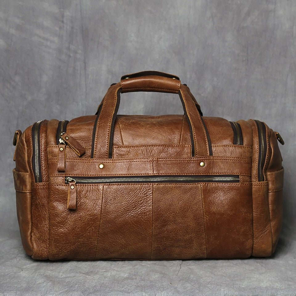 Weekendtaske Læder Herre 20 Liter – Vintage Rejsetaske