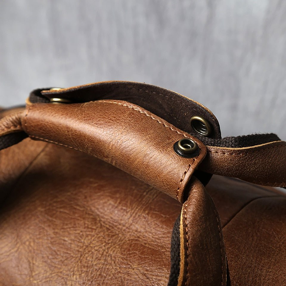 Weekendtaske Læder Herre 20 Liter – Vintage Rejsetaske