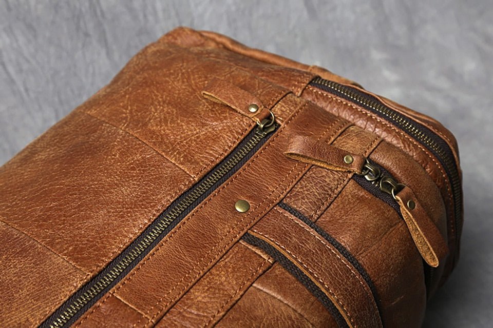 Weekendtaske Læder Herre 20 Liter – Vintage Rejsetaske