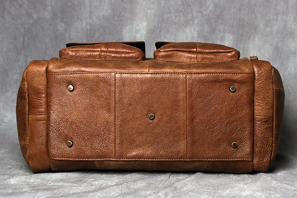 Weekendtaske Læder Herre 20 Liter – Vintage Rejsetaske