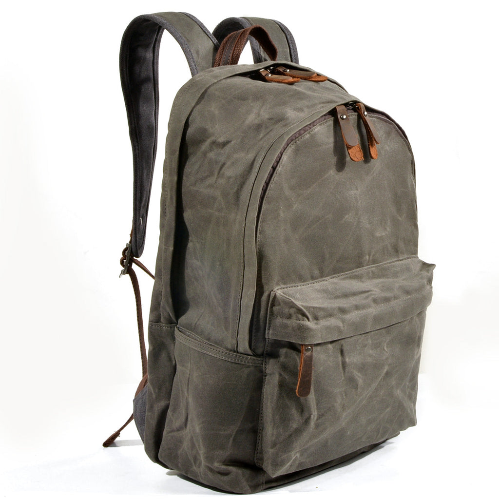 Rygsæk 14 liter – Vintage lædertaske med laptoprum