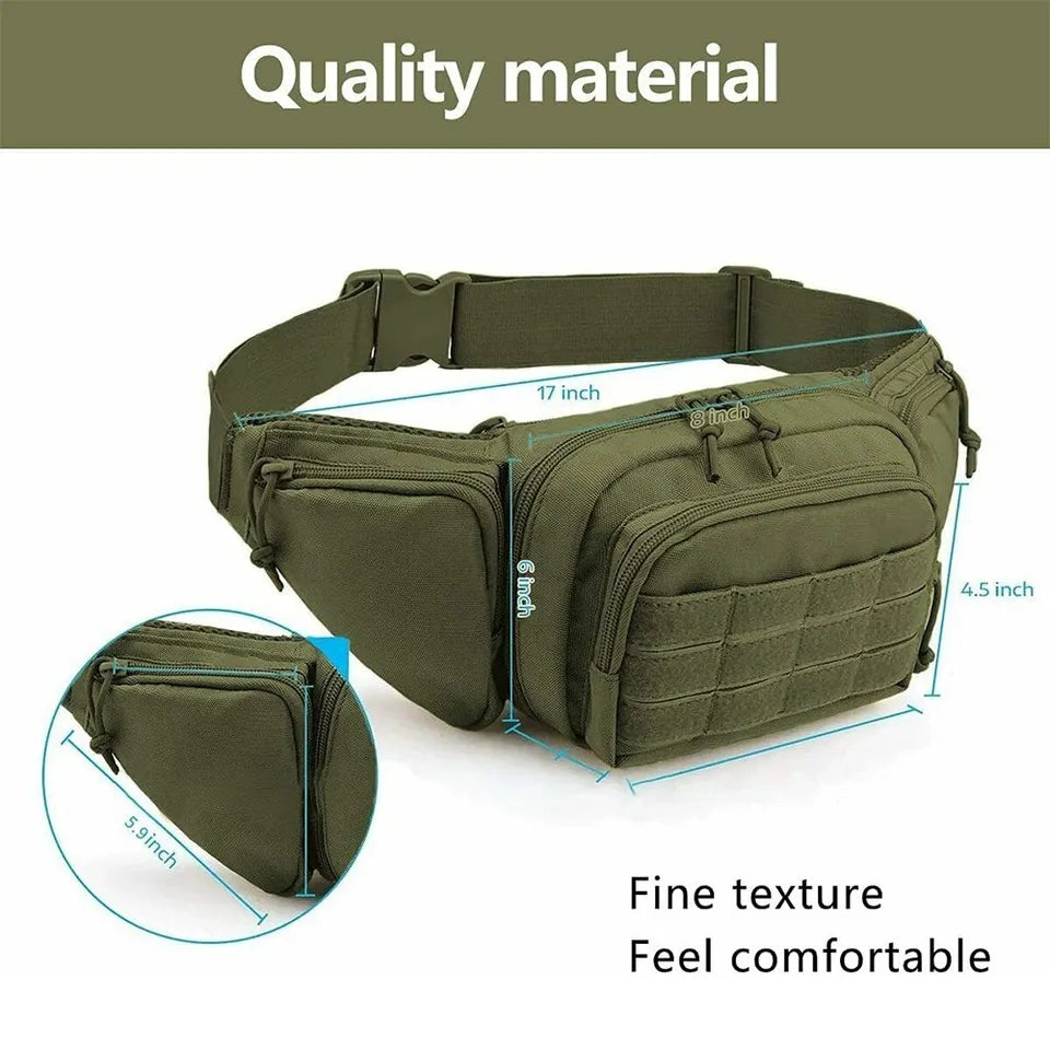 Bæltetaske 5 Liter – Taktisk Bæltetaske i 800D Nylon