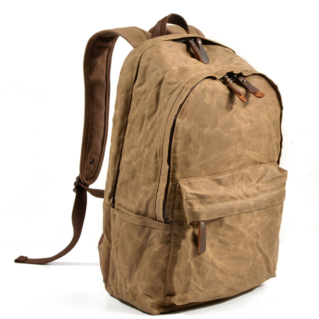 Rygsæk 14 liter – Vintage lædertaske med laptoprum