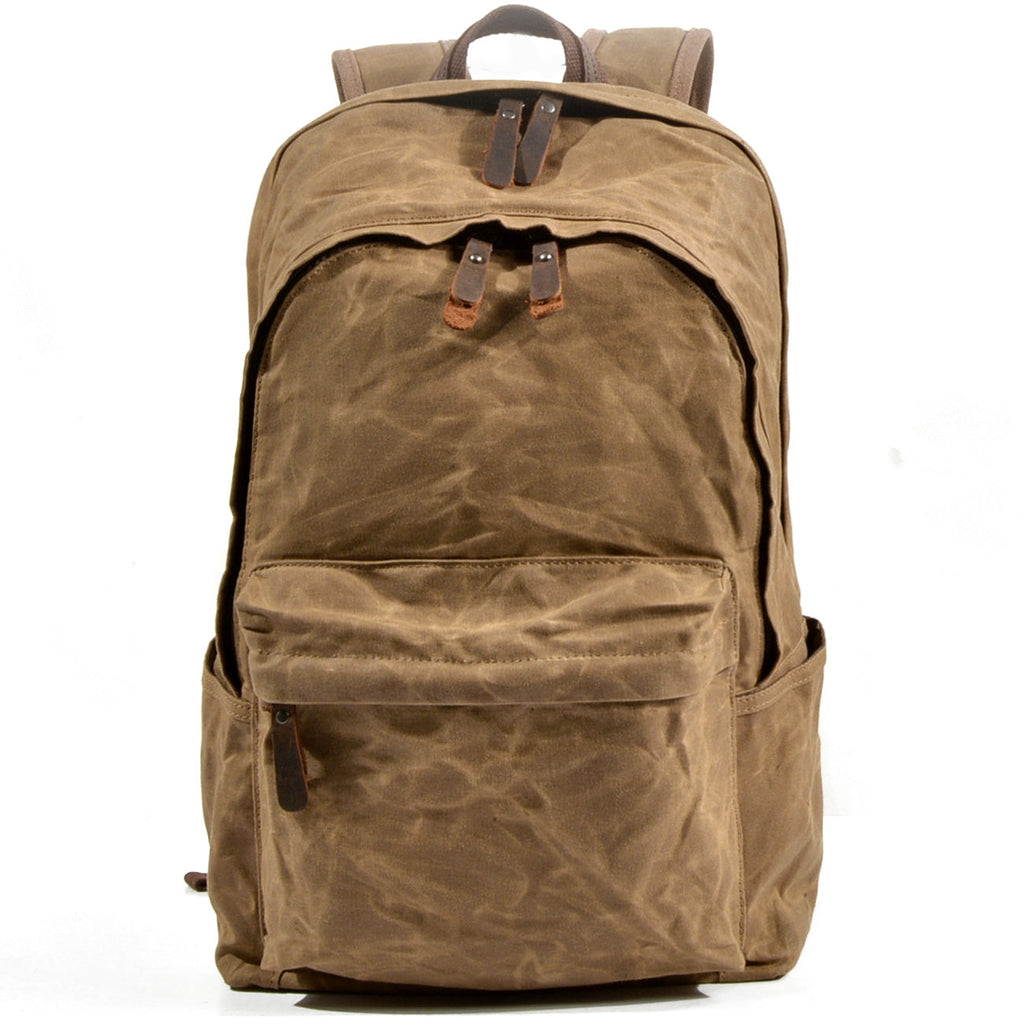 Rygsæk 14 liter – Vintage lædertaske med laptoprum